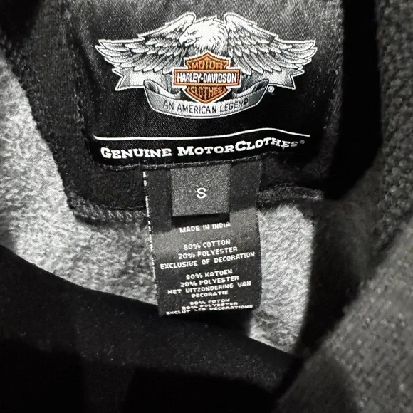 Harley-Davidson Men's Black and Gray Sweatshirt - Picture 7 of 13